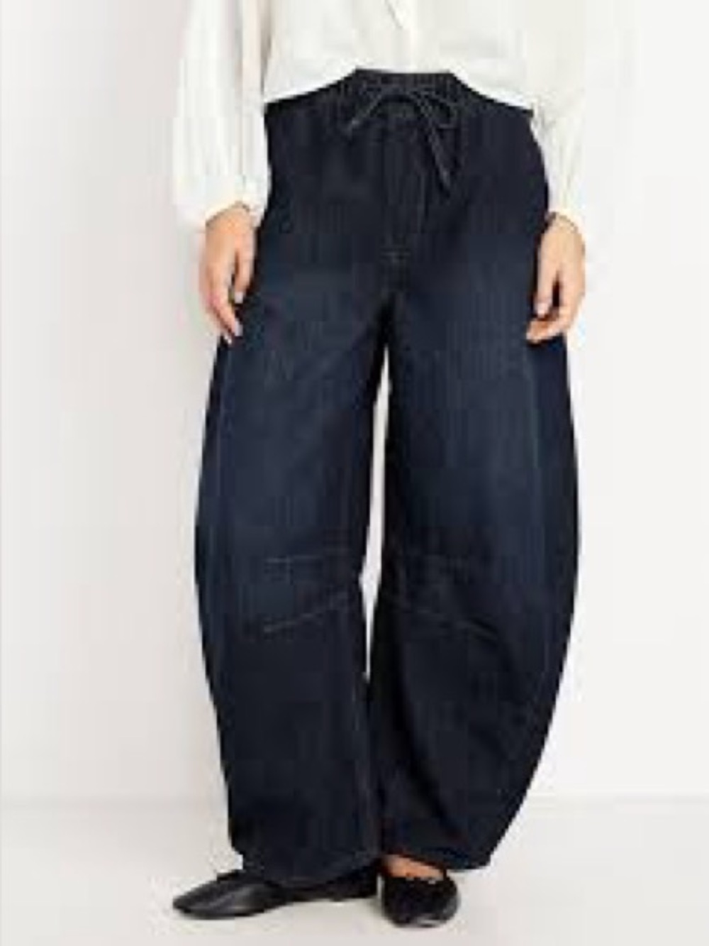 Old Navy pull on barrel  Jeans size large